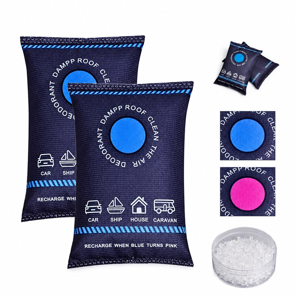 Absorbeur d'humidité réutilisable – Lot de 2 ou 4 sachets